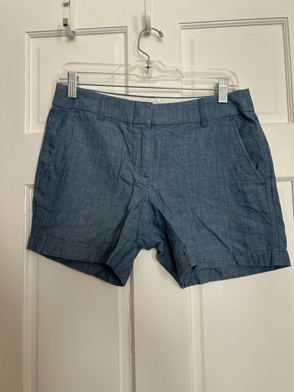 J. Crew Women's Chambray Bermuda Shorts - Denim Blue